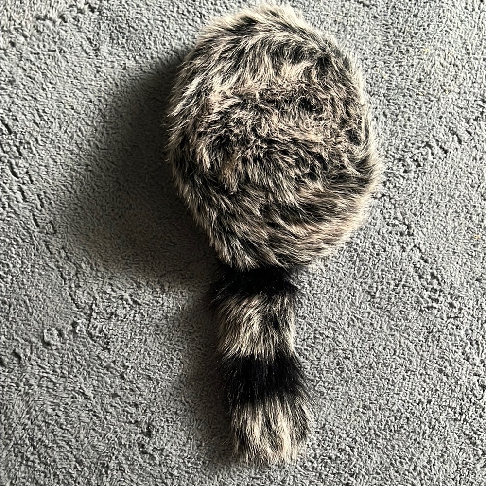 Faux Fur Raccoon Tail Accessory